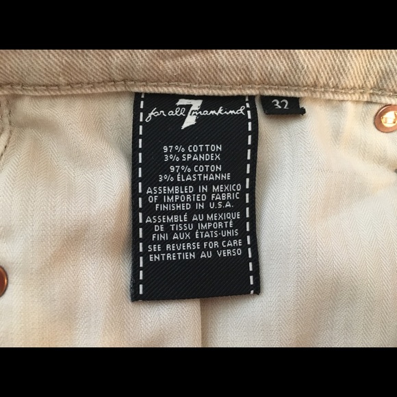👖7 for all Mankind Beige Jeans - Picture 7 of 8
